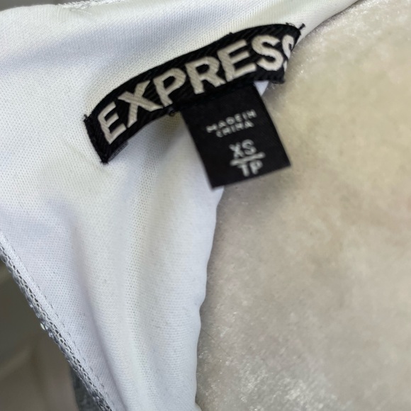 Express Silver sequins Dress. Size S - Picture 6 of 6